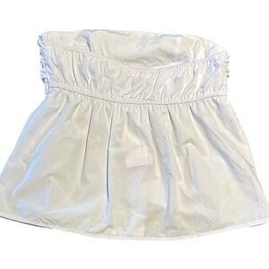 Beginning Boutique White Strapless Button Down Top - Size US 4